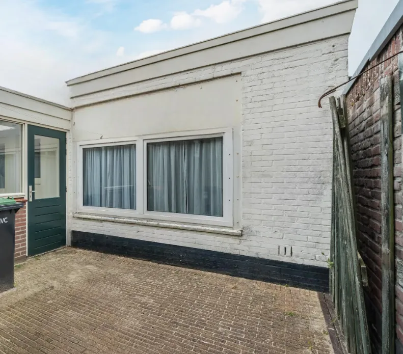 Tuin in huidige situatie Noorderstraat 28