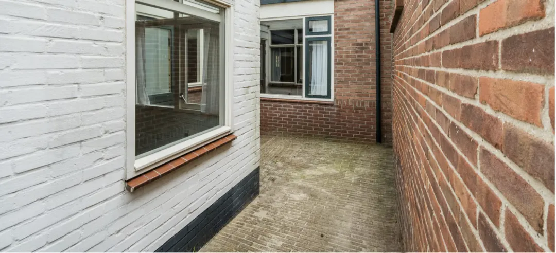 Tuin in huidige situatie Noorderstraat 30